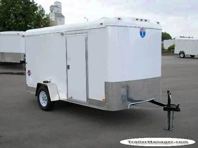 12ft Single Axle WHITE With Ramp