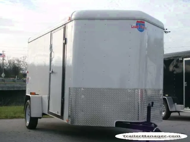 14ft  Single Axle WHITE With Ramp