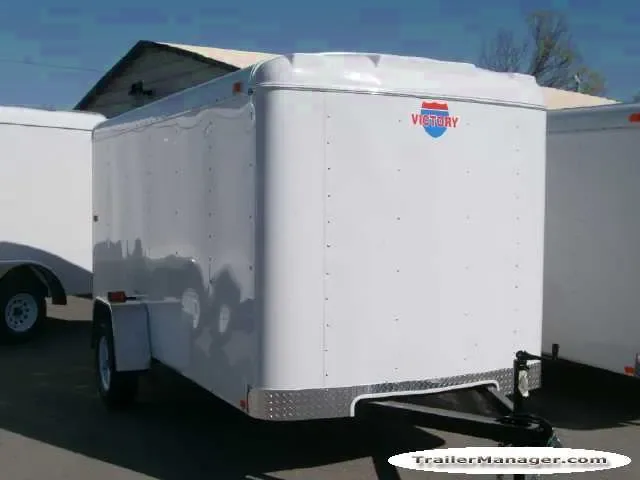 12ft Single Axle WHITE With Double Door