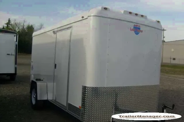 12ft Single Axle WHITE With Ramp