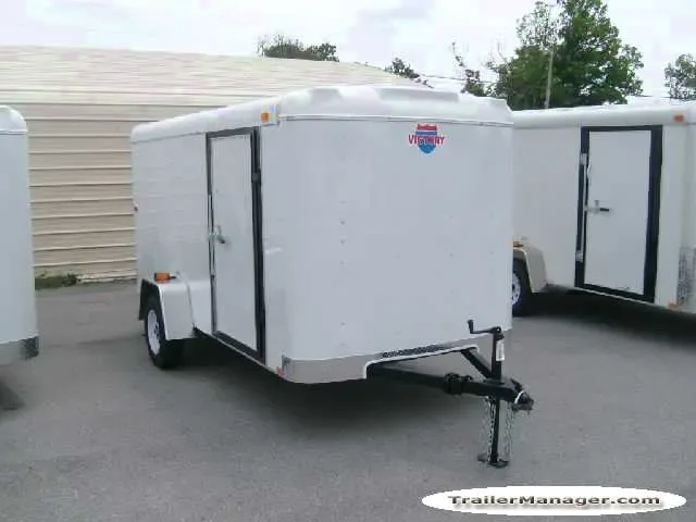 12ft  Single Axle WHITE With Ramp