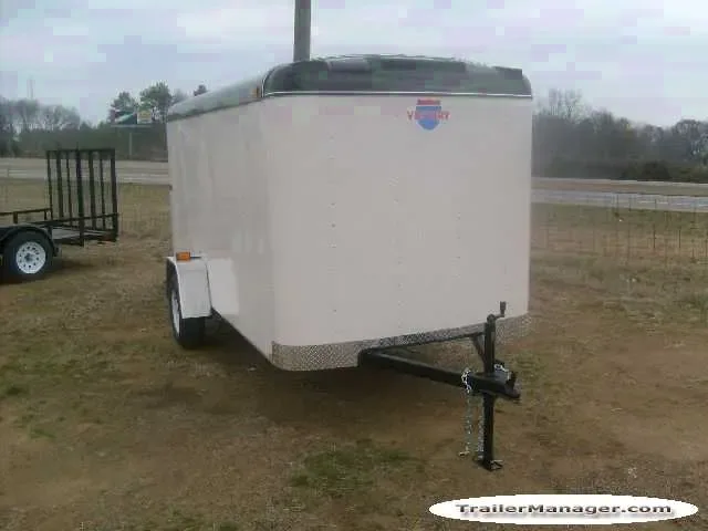 12ft  Single Axle WHITE With Ramp