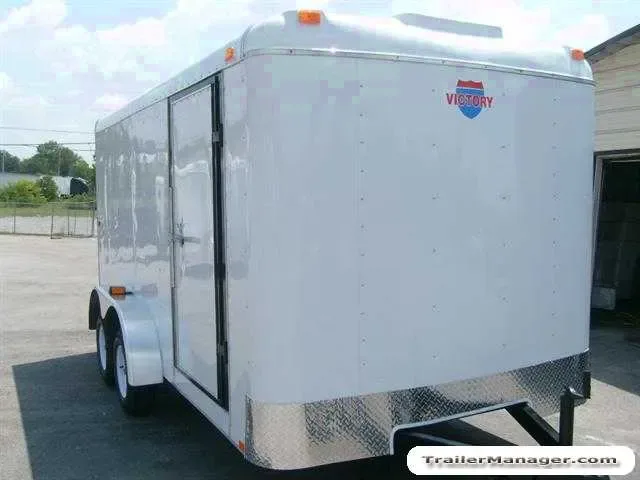14ft  Tandem Axle WHITE With Ramp