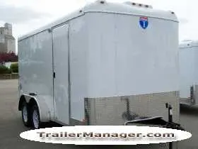 14ft Tandem Axle WHITE With Ramp