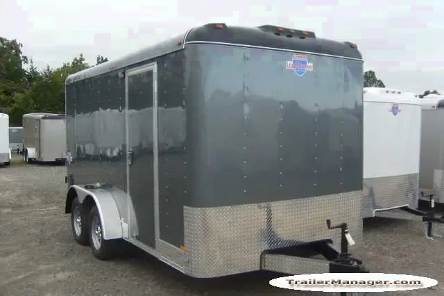 14ft Tandem Axle SILVER  With Double Door