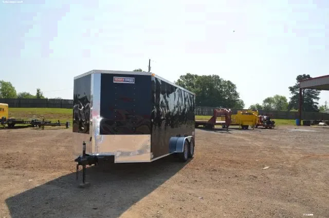 Black V-Nose 16ft Trailer