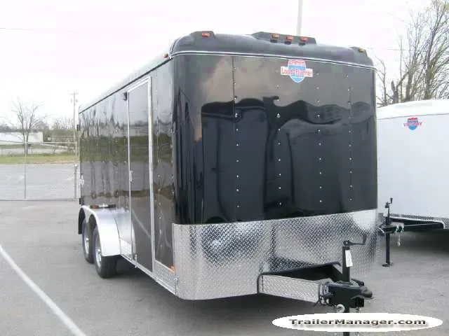 16ft Tandem Axle BLACK With Double Door