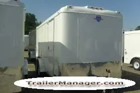 16ft Tandem Axle WHITE With Ramp