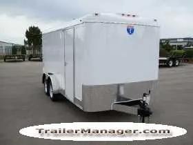 16ft Tandem Axle WHITE With Ramp