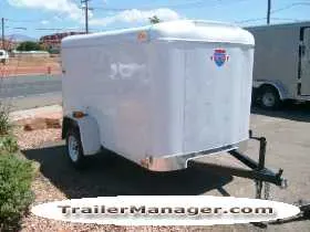 Enclosed 8ft Cargo Trailer w/1-3500lb Axle