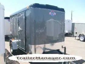 Charcoal Grey 10ft Bumper Pull Cargo Trailer