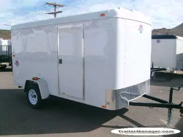Beautiful White 12ft Cargo Trailer