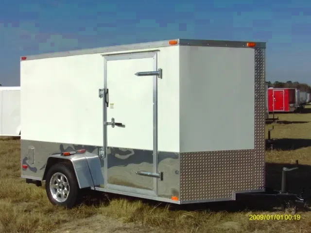 12ft SA Cargo Trailer w/ Wrap Around Plating