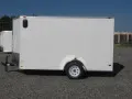 12FT V-NOSE WHITE CARGO TRAILER