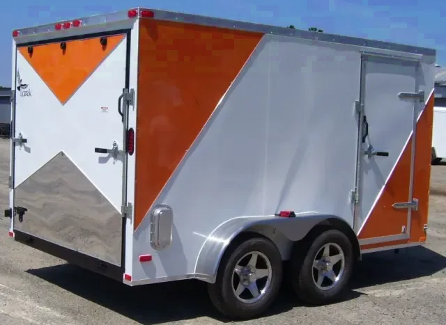 TWO TONE V-NOSE 14FT CARGO TRAILER