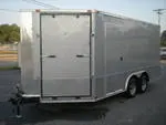 16FT CARGO TRAILER V-NOSE W/ MC RAMP