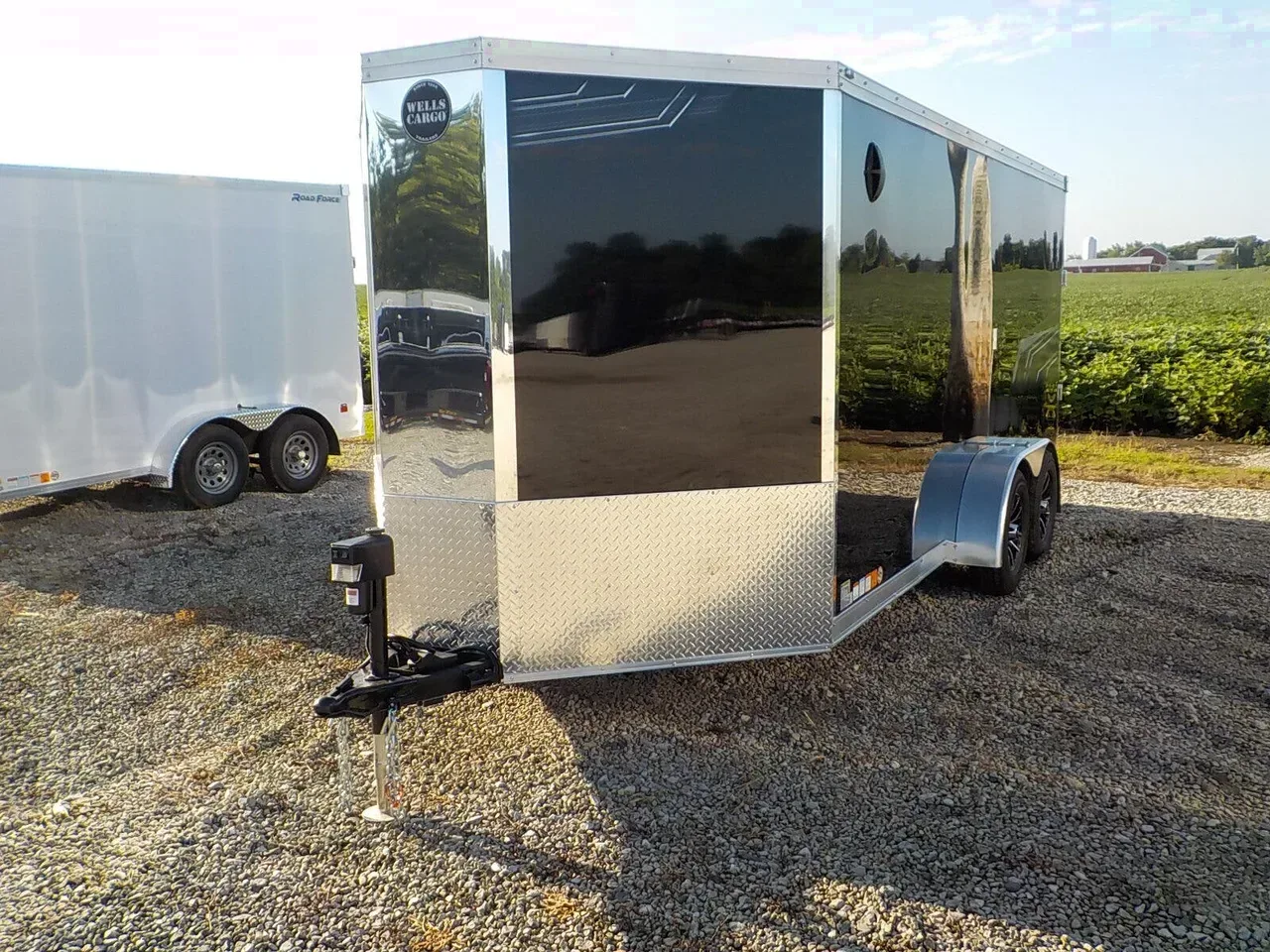 11906 - 2027 Wells Cargo BADLANDS BL716T2 ENCLOSED MOTORCYCLE TRAILER Cargo Trailer
