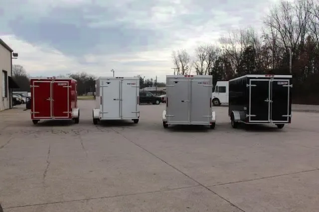 10ft SINGLE AXLE CARGO TRAILER-DOUBLE REAR DOOR