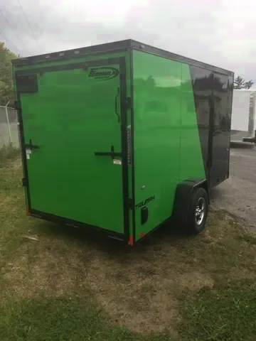 12ft Two-Tone Cargo Trailer - Green/Black
