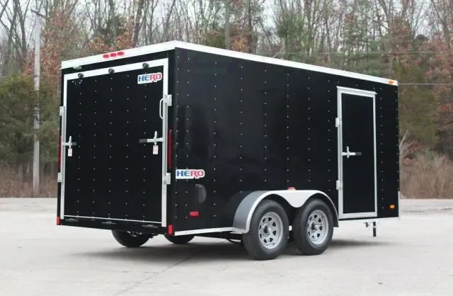 Black 14ft T/A  Trailer Ramp W/Flap