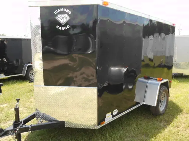 BLACK 8FT CARGO TRAILER