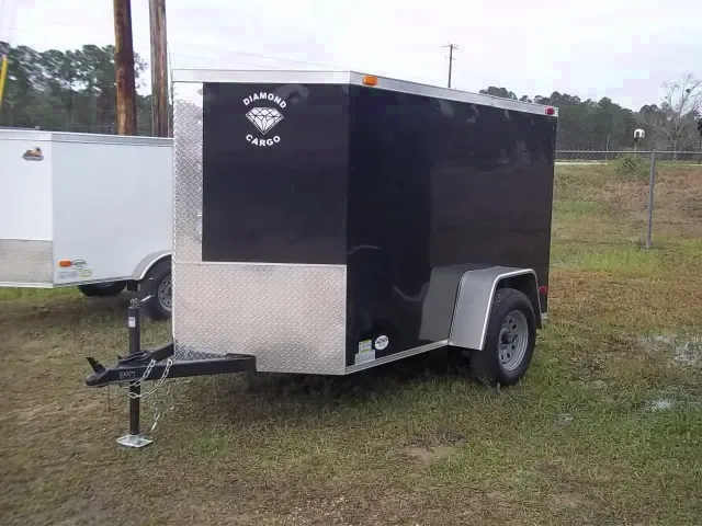 8FT BLACK ENCLOSED CARGO TRAILER