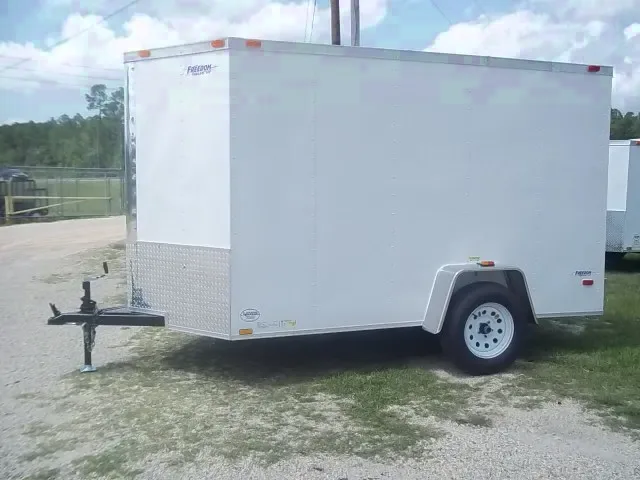 10FT WHITE V-NOSE CARGO TRAILER