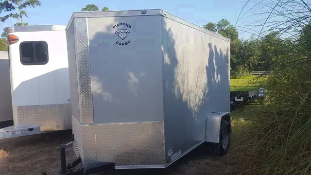 10FT SILVER SINGLE AXLE CARGO TRAILER
