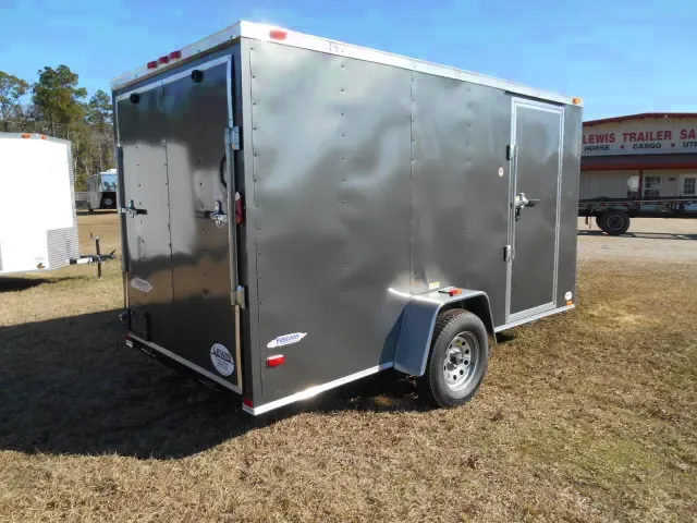 12FT SINGLE AXLE CARGO TRAILER-CHARCOAL