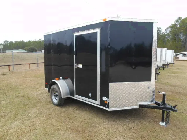 10FT BLACK CARGO WITH 1-3500LB AXLE