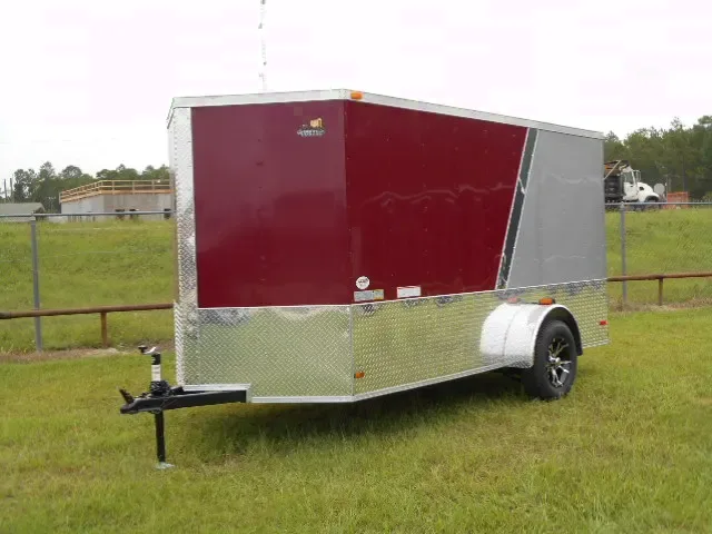 12FT TWO TONED CARGO TRAILER WITH V-NOSE