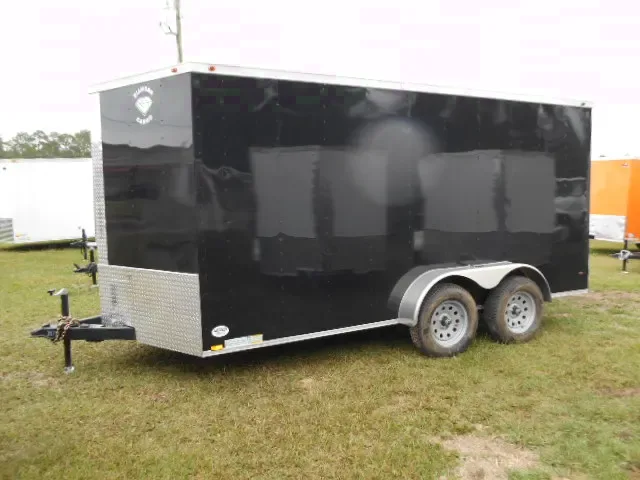 14FT BLACK CARGO TRAILER