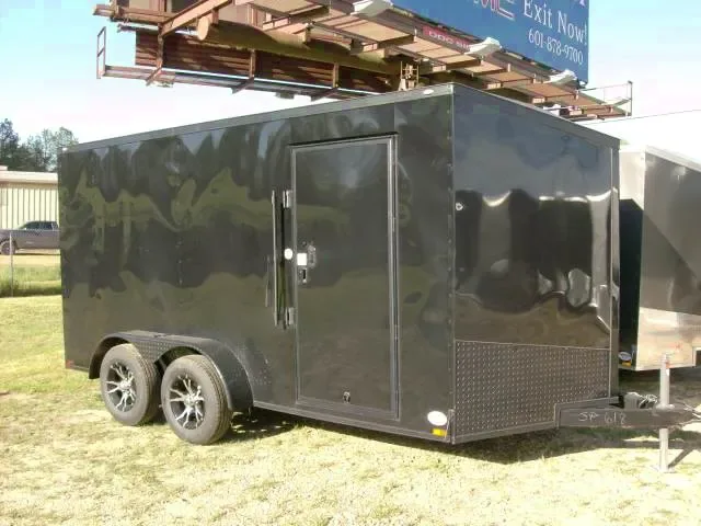 14FT BLACKOUT TRAILER WITH REAR RAMP