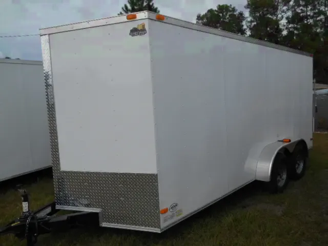 WHITE 16FT CARGO TRAILER