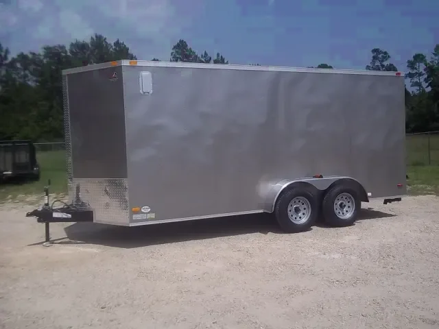 PEWTER 16FT ENCLOSED WITH DOUBLE REAR DOORS
