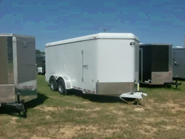 16FT TANDEM AXLE CARGO TRAILER - WHITE