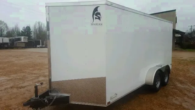 16FT TANDEM AXLE CARGO TRAILER-WHITE