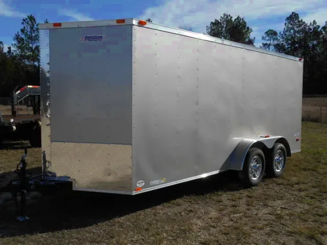 16FT ARIZONA BEIGE V-NOSE CARGO TRAILER