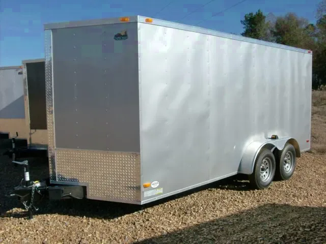 SILVER 16FT WITH REAR RAMP