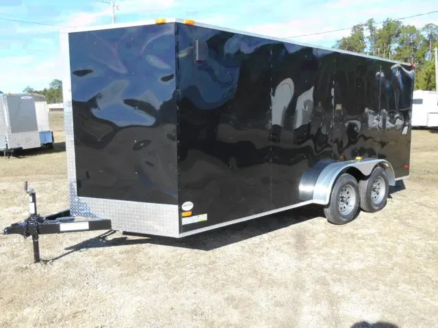 16FT BLACK CARGO WITH V-NOSE