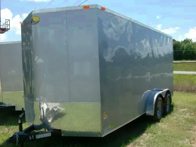 16FT SILVER TANDEM AXLE WITH V-NOSE