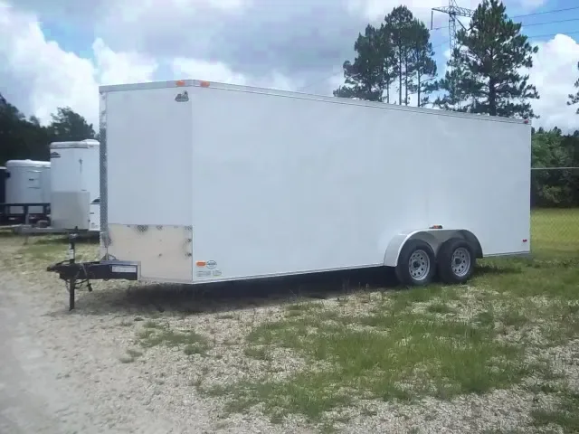 WHITE 20FT ENCLOSED CARGO TRAILER