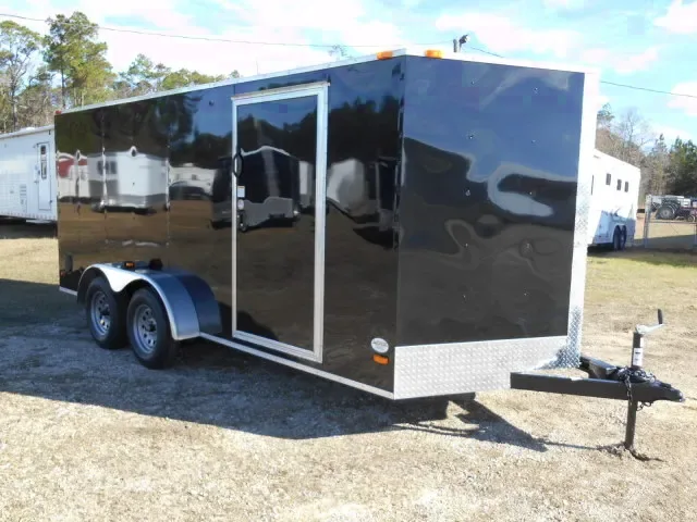 BLACK 16FT CARGO WITH V-NOSE