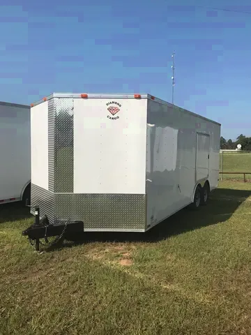 20FT ENCLOSED CARGO TRAILER WHITE