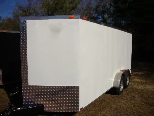 16ft White V-Nose w/ATP Cargo Trailer
