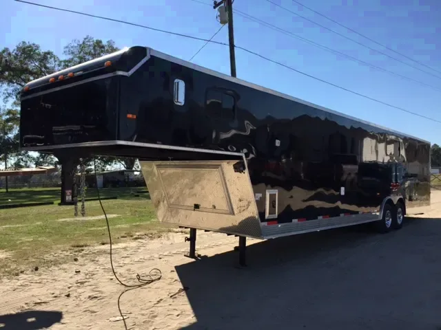 Black 36ft Gooseneck Enclosed