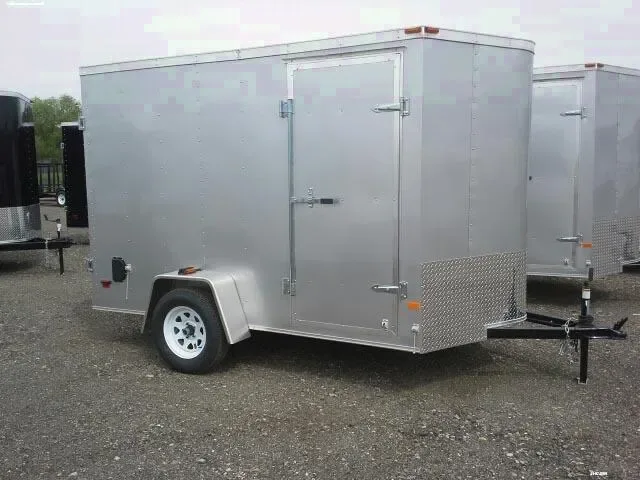 Sliver 10ft Cargo Trailer w/Double Rear Doors