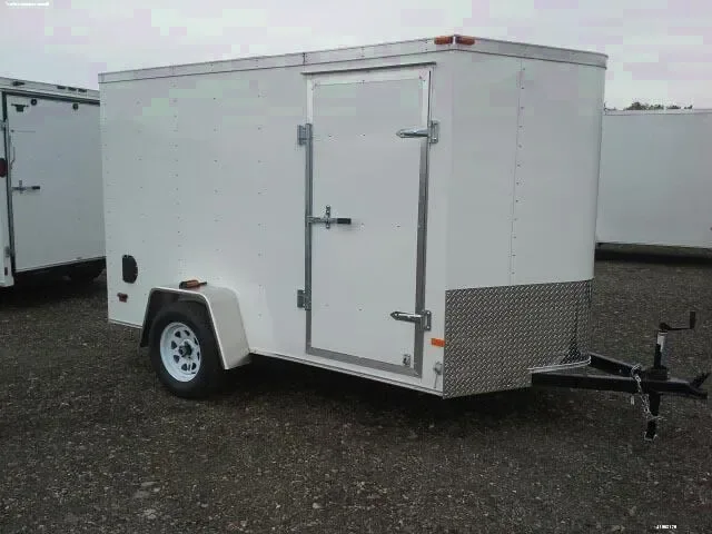 10ft SA White Enclosed Cargo Trailer