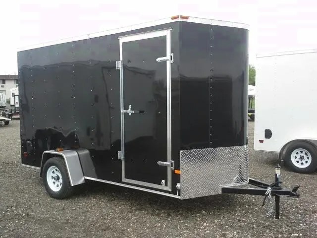 Black 12ft SA Enclosed Cargo w/Ramp