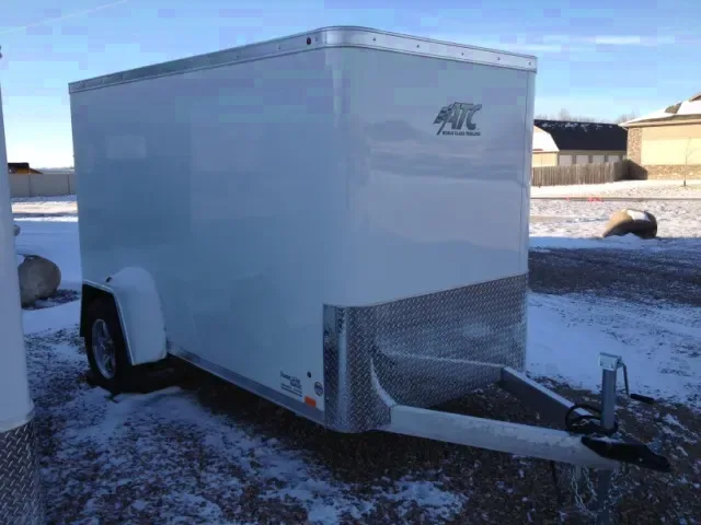 10FT all aluminum-WHITE FLAT FRONT